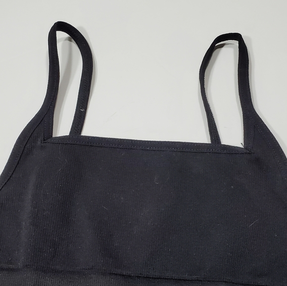 Free People Andi Square Neck Seamless Bra Black MSRP $38 FP084 - Picture 9 of 14